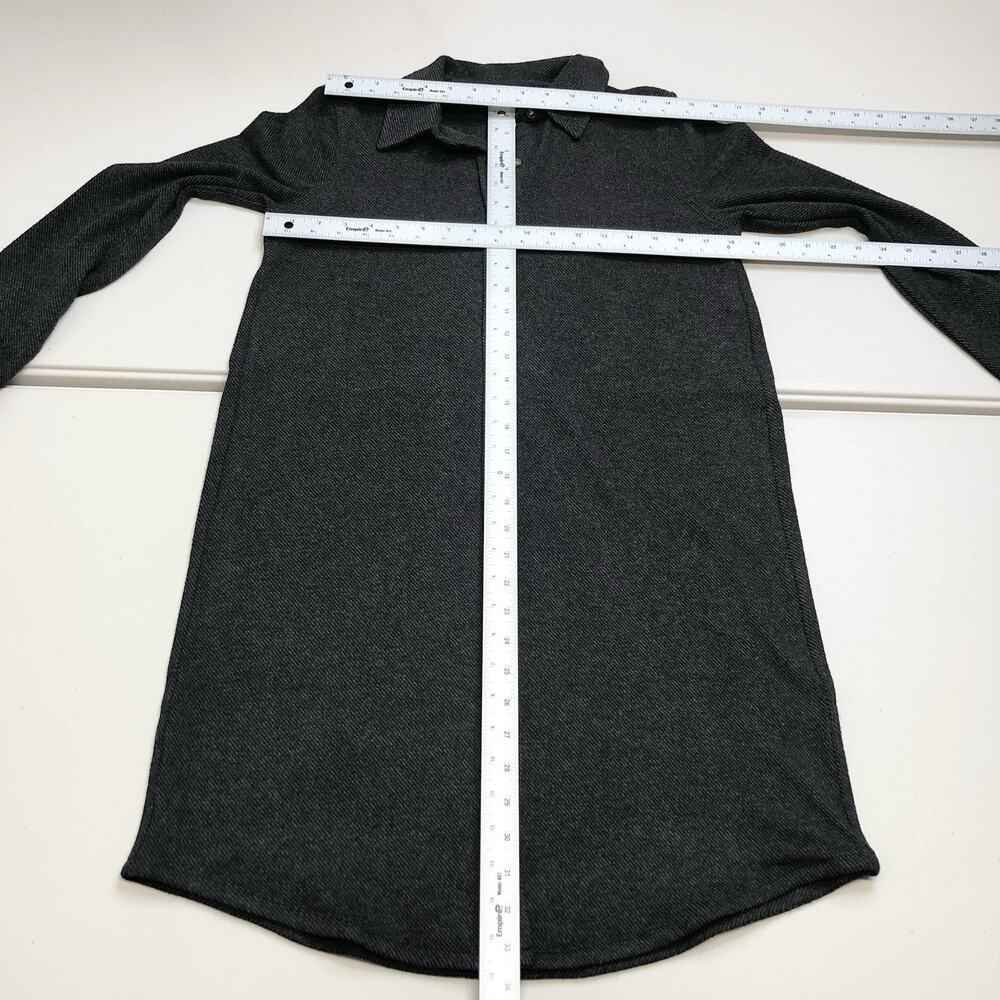 Faherty Legend Sweater Dress Woman’s Heather Black Twill Size Small 188$ - Picture 3 of 10